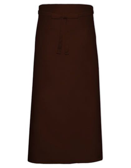 Bistro Apron XL With Front Pocket in Brown, Größe 120 x 100 cm