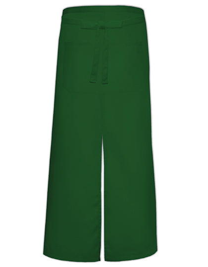 Bistro Apron With Split And Front Pocket in Bottle Green, Größe 100 x 100 cm