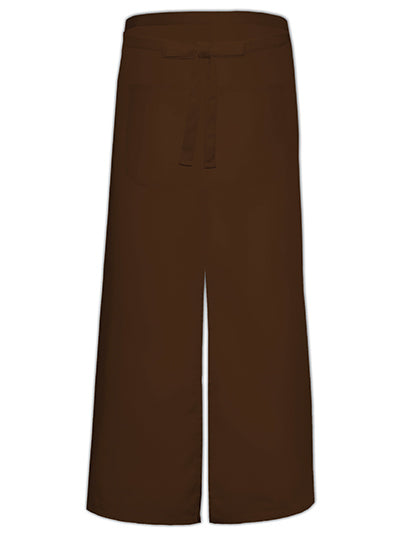 Bistro Apron With Split And Front Pocket in Brown, Größe 100 x 100 cm