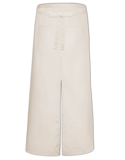 Bistro Apron With Split And Front Pocket in Natural (ca. Pantone 7499), Größe 100 x 100 cm