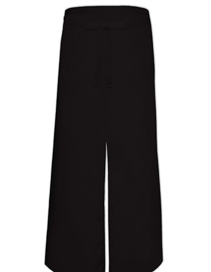 Bistro Apron With Split in Black, Größe 100 x 100 cm