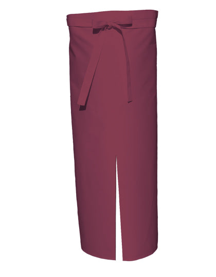 Bistro Apron With Split in Bordeaux, Größe 100 x 100 cm