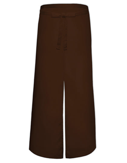 Bistro Apron With Split in Brown, Größe 100 x 100 cm