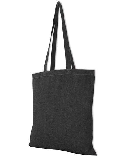Jeans Bag - Long Handles in Black, Größe 42 x 38 cm