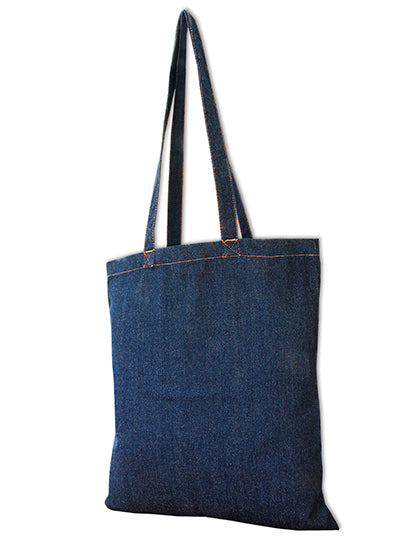 Jeans Bag - Long Handles in Denim, Größe 42 x 38 cm