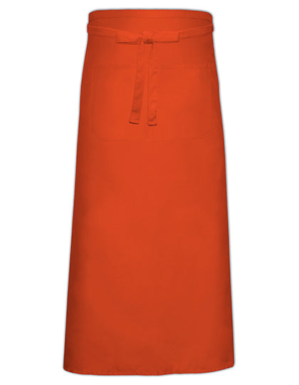 Bistro Apron With Front Pocket in Orange, Größe 100 x 100 cm