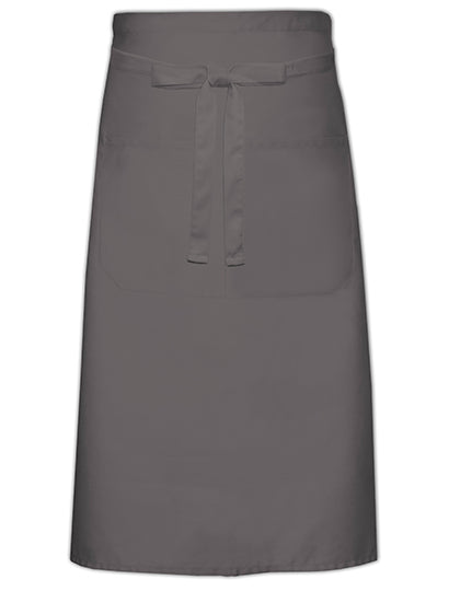 Cook´s Apron With Pocket in Dark Grey (ca. Pantone 431), Größe 100 x 70 cm