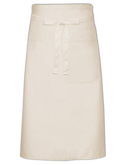 Cook´s Apron With Pocket in Natural (ca. Pantone 7499), Größe 100 x 70 cm