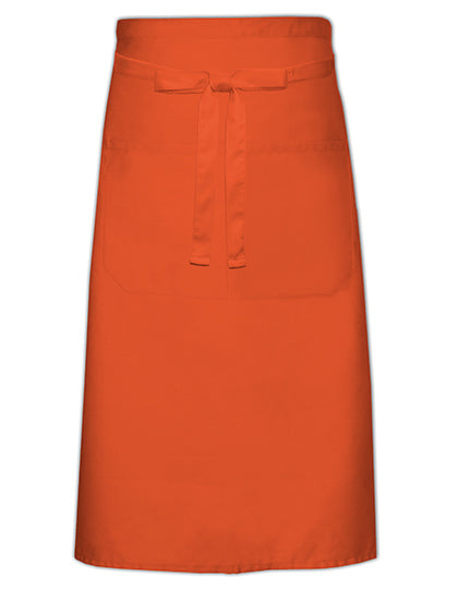 Cook´s Apron With Pocket in Orange, Größe 100 x 70 cm