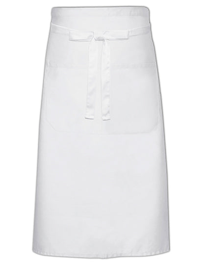 Cook´s Apron With Pocket in White, Größe 100 x 70 cm