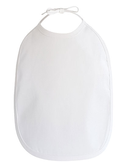 Baby Bib in White, Größe 28 x 24 cm