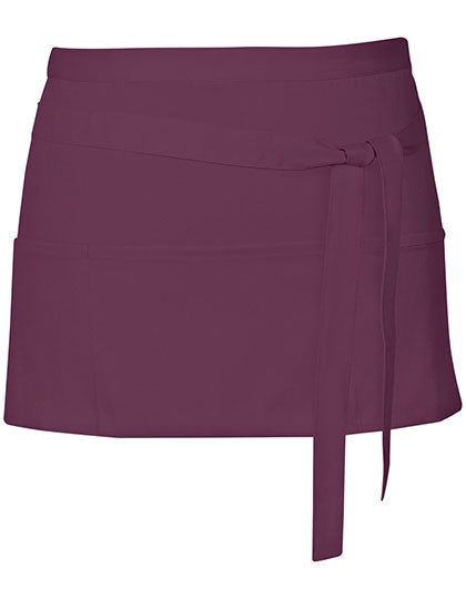 Cocktail Apron in Aubergine (ca. Pantone 5115), Größe 60 x 30 cm