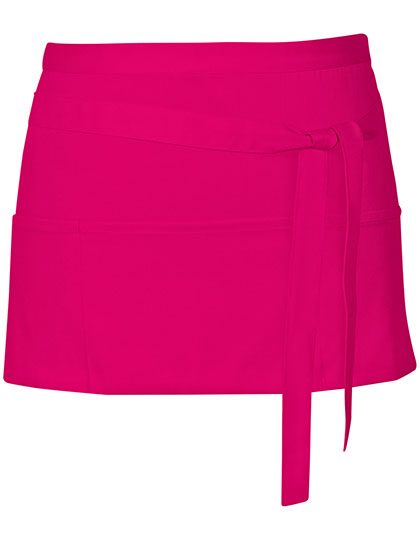 Cocktail Apron in Hot Pink (ca. Pantone 241c), Größe 60 x 30 cm