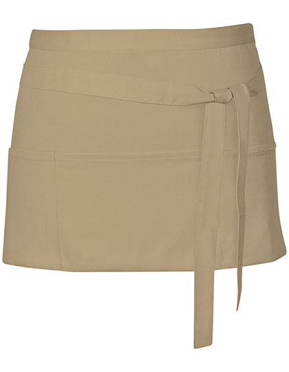 Cocktail Apron in Khaki (ca. Pantone 7503), Größe 60 x 30 cm