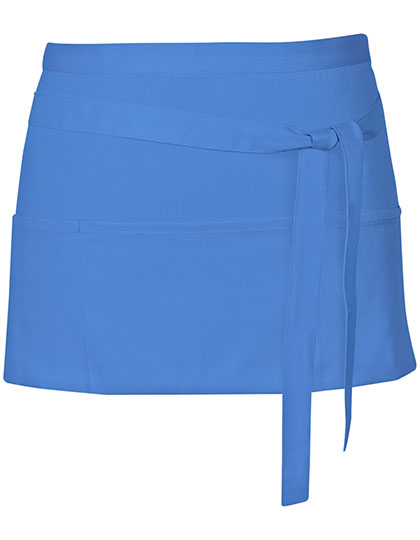 Cocktail Apron in Midblue (ca. Pantone 2718), Größe 60 x 30 cm