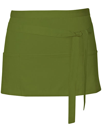 Cocktail Apron in Olive (ca. Pantone 378), Größe 60 x 30 cm