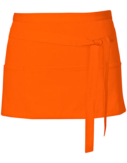 Cocktail Apron in Orange (ca. Pantone 1655), Größe 60 x 30 cm