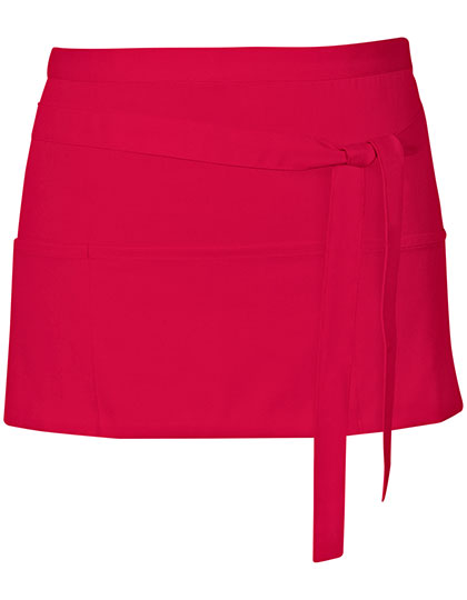 Cocktail Apron in Red (ca. Pantone 200), Größe 60 x 30 cm