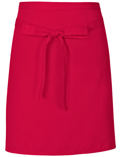 Pizza Apron in Red (ca. Pantone 200), Größe 70 x 50 cm