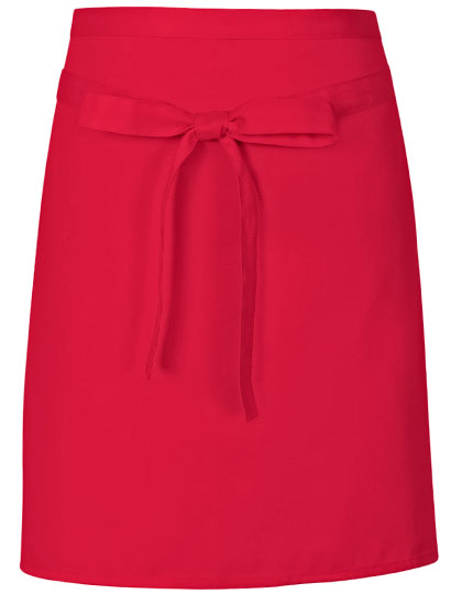 Pizza Apron in Strawberry Red (ca. Pantone 186), Größe 70 x 50 cm