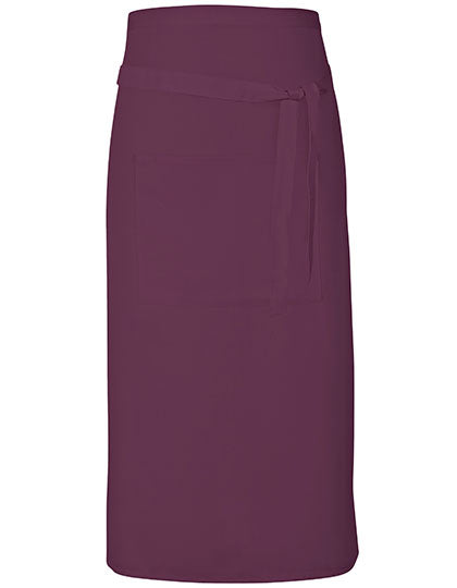Terras Apron in Aubergine (ca. Pantone 5115), Größe 90 x 80 cm