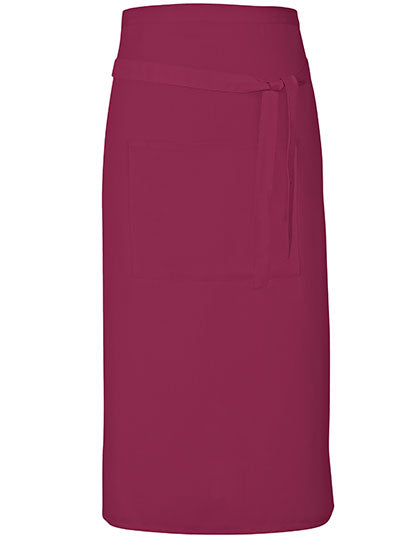 Terras Apron in Burgundy (ca. Pantone 216), Größe 90 x 80 cm