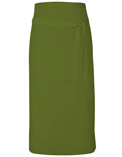 Terras Apron in Olive (ca. Pantone 378), Größe 90 x 80 cm