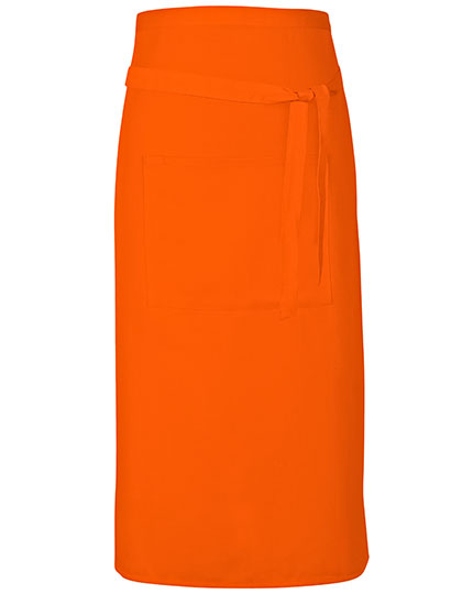 Terras Apron in Orange (ca. Pantone 1655), Größe 90 x 80 cm
