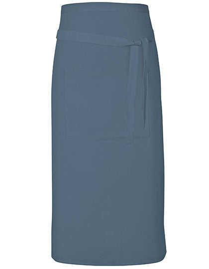 Terras Apron in Postman Grey (ca. Pantone 7545), Größe 90 x 80 cm