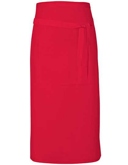 Terras Apron in Strawberry Red (ca. Pantone 186), Größe 90 x 80 cm