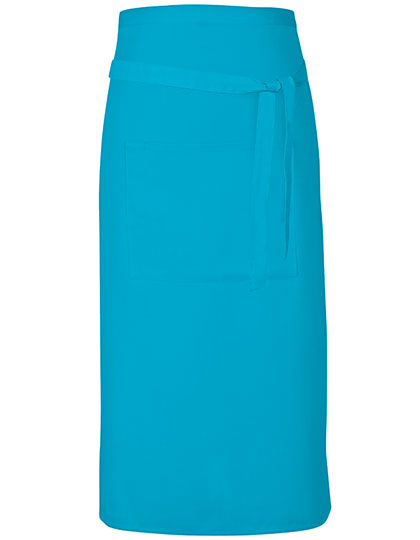 Terras Apron in Turquoise (ca. Pantone 312), Größe 90 x 80 cm