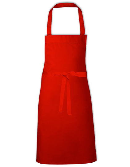 Barbecue Apron - EU Production in Red, Größe 73 x 80 cm