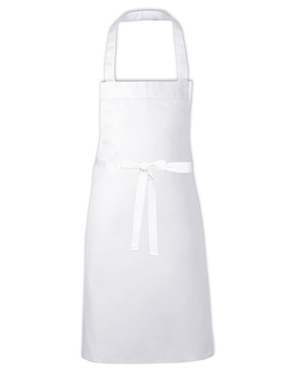 Barbecue Apron - EU Production in White, Größe 73 x 80 cm