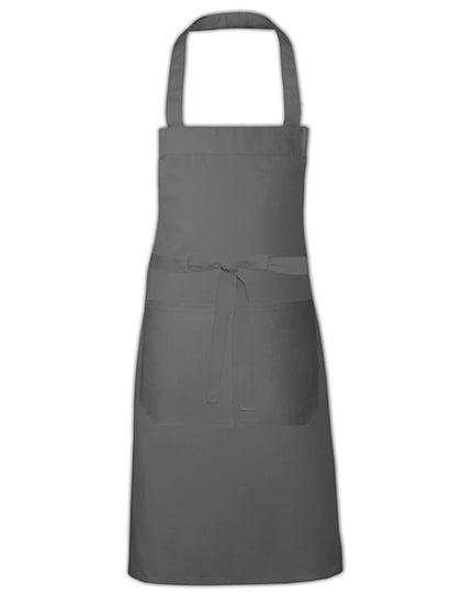 Hobby Apron - EU Production in Dark Grey (ca. Pantone 431), Größe 73 x 80 cm