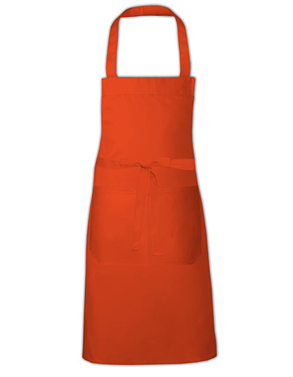 Hobby Apron - EU Production in Orange (ca. Pantone 1655), Größe 73 x 80 cm