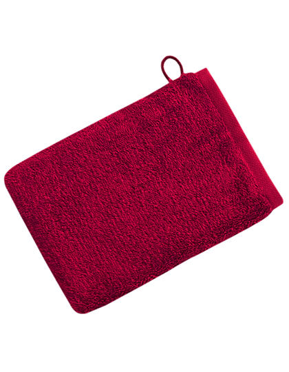 New Generation Waschhandschuh in Ruby, Größe 22 x 16 cm