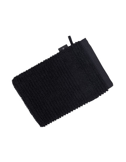 Tomorrow Waschhandschuh in Black, Größe 22 x 16 cm