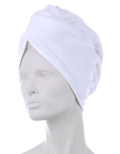 Frottierturban in White, Größe One Size