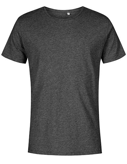 Men´s Roundneck T-Shirt in Heather Black, Größe 3XL