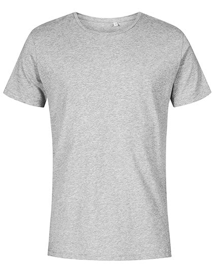 Men´s Roundneck T-Shirt in Heather Grey, Größe 3XL