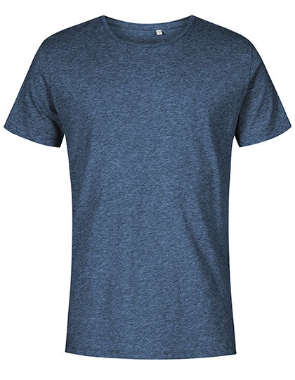 Men´s Roundneck T-Shirt in Heather Navy, Größe 3XL