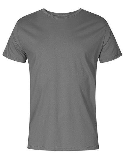 Men´s Roundneck T-Shirt in Steel Grey (Solid), Größe 3XL