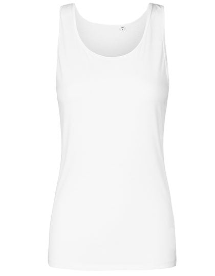 Women´s Roundneck Tanktop in White, Größe 3XL