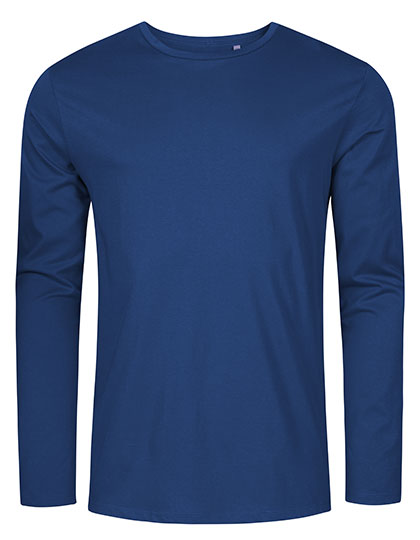 Men´s Roundneck T-Shirt Long Sleeve in French Navy, Größe 3XL