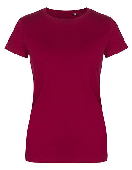 Women´s Roundneck T-Shirt in Berry, Größe 3XL