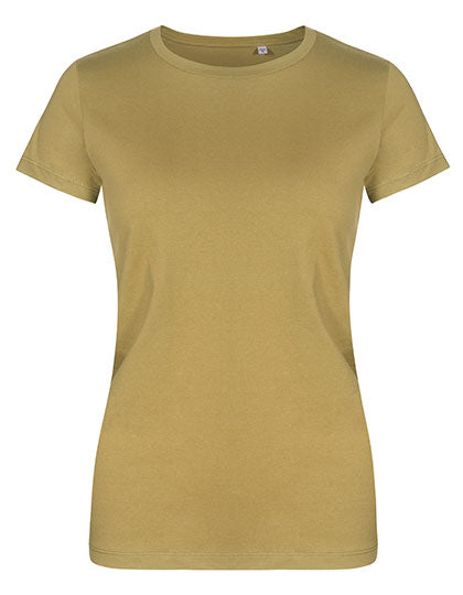 Women´s Roundneck T-Shirt in Olive, Größe 3XL