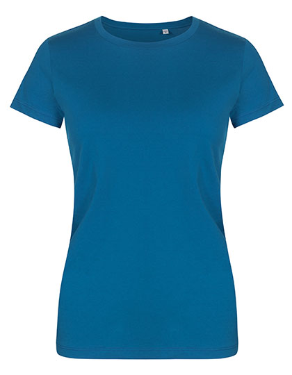 Women´s Roundneck T-Shirt in Petrol, Größe 3XL