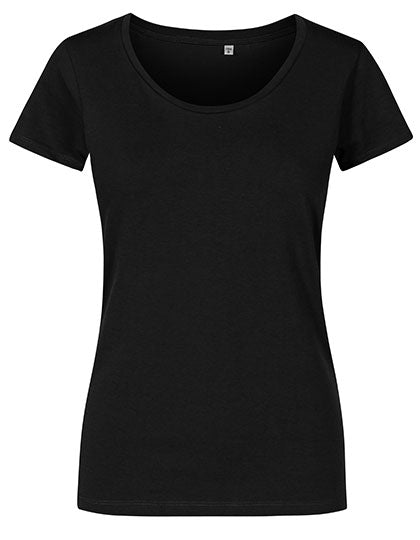 Women´s Deep Scoop T-Shirt in Black, Größe 3XL