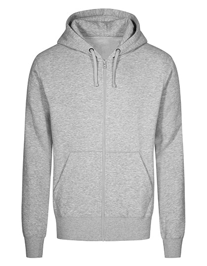 Men´s Hoody Jacket in Heather Grey, Größe 5XL