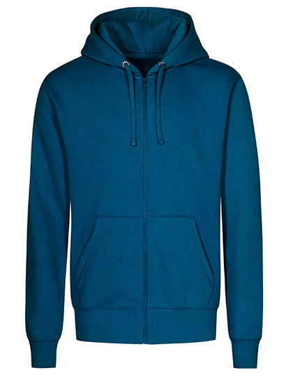 Men´s Hoody Jacket in Petrol, Größe 5XL